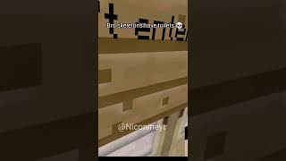 skeleton in minecraft 💀💀 #trending #viral #funny #shorts #fyp #coeminecraft