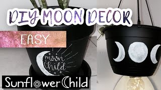 Moon DIY room decor | DIY moon decor EASY DIY moon decor