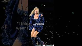 Taylor Swift joking with a fan at Eras Tour !! #celebrity #taylorswift #trending #erastour #funny