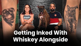 Getting Inked With Whiskey Alongside | Aliens Tattoo