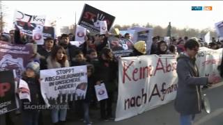 Afghanen protestieren in Dresden gegen Abschiebungen