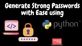 Build a password generator program using python {Create Strong Passwords in Seconds! 😉❤️}  #python