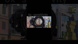 NON GYRO 6x SCOPE SENSITIVITY ( TWO STEPS ONLY) #pubg #short #bgmi #sensitivity