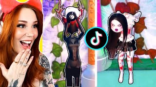 Testing VIRAL Halloween TikTok OUTFIT HACKS In Dress To Impress