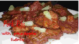 Pork Ribs with Pineapple Tidbits Recipe | How to Cook Yummy Pork Ribs | Jimavs Kitchen