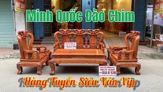 Minh Quốc Đào Chim Gỗ Hương Đá Hàng Siêu Vân Vip, Đẹp Như Tranh