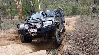 Australia Day 2020: Toyota Hilux, Ford Ranger and Navara D22 battle in flooded tracks.