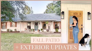 HOME EXTERIOR UPDATES | Fall Patio Makeover | FARMHOUSE LIVING