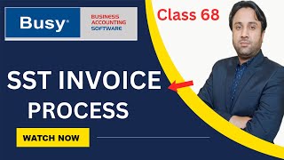 How to Make Services Invoice in Busy Software | SST Invoice in Busy