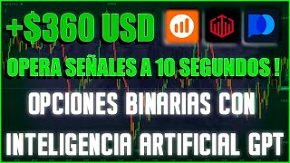 GANA +360 DOLARES en MINUTOS / OPERA SEÑALES A 10 SEGUNDOS !!!  / OPCIONES BINARIAS con IA - 2024