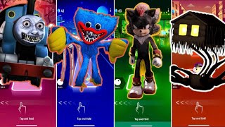 🦖 Thomas Train Exe vs Huggy Wuggy vs Sonic Shadow vs Choo Choo Charles | Coffin Dance 🪩