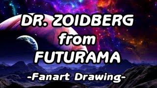 Drawing Dr. Zoidberg from Futurama for the First Time! Fanart Time-lapse