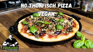 Vegane Thunvishpizza mit Jackfruit