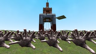 Scary Hand Vs Towers In Garry's Mod!!