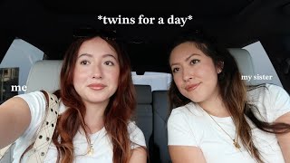 becoming twins for a day!