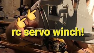 how to make a rc servo winch Hillbillyboy89RC education video