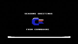 Commodore 64 (C64) Christmas Demo running on the MiSTer FPGA C64 Core: Seasons Greetings from RTS