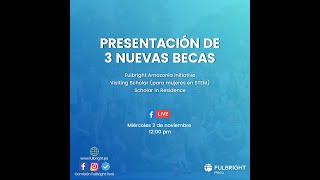 Presentación de nuestras tres nuevas becas