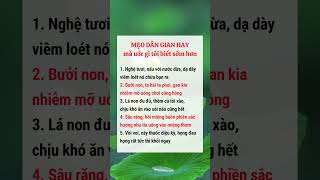 MẸO DÂN GIAN HAY #reels #xuhuong #suckhoe