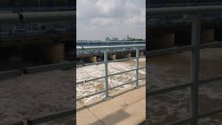 View from Delhi Metro over Yamuna River