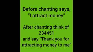 Attract Money Switch Word n Affirmation #money