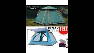 Tenda Camping Otomatis l size besar 5-7 orang l link di komen #shorts