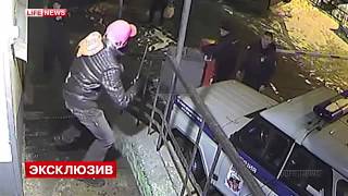 Russian police in action