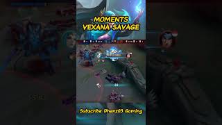 VEXANA savage modal ulti #mlbb #mobilelegends #video #shortvideo #viral #vexanatiktok