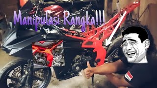 PART #2  Proses perakitan Body Replika CBR250rr di motor CB150r versi ubah rangka