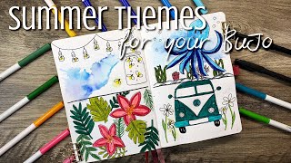 SUMMER Theme Ideas for your Bullet Journal