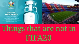 PES2020 Exclusive licenses that are not in FIFA20