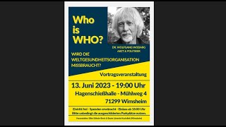 Dr. Wodarg - Fragerunde Wimsheim 13.06.2023