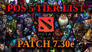 Position 5 Tier List - Patch 7.30e Dota 2