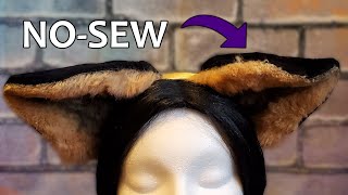 Easy NO-SEW Faux Fur Animal Ear Tutorial