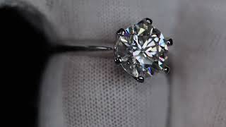 Moissanite Ring | Womens Moissanite Ring | Lab Diamond Engagement Ring | Brilliant cut diamond ring,