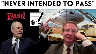 Burchett Says UAP Disclosure Act a Sham, Schumer Part of UFO Cover-up?