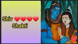 Shiv Parvati Drawing Easy and Step by Step ||Shivshakti Drawing || Bholenath Drawing || #viral