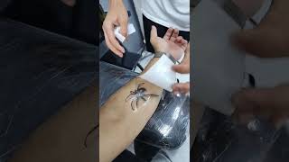 Shaddy Spider 🕷 Wait For The End Result 🔥 #tattoo #spider #tattooartist #tattoolover #tattoodesign