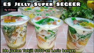 IDE TAKJIL BERBUKA PUASA ‼️ES JELLY SUSU, Super segar || ide jualan @arlianachannel8416