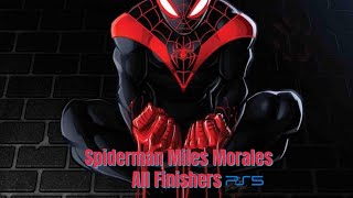 Spiderman Miles Morales All Finishers in under 2mins #Shorts