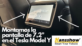 Tesla Model Y - Pantalla de 7,2" en las plazas traseras