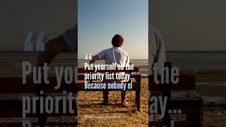 Put yourself on the priority list today... #shorts #selfcare #selfhealing #careforyourself