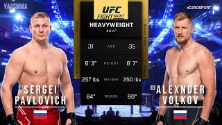 SERGEI PAVLOVICH VS ALEXANDER VOLKOV FULL FIGHT UFC SAUDI ARABIA