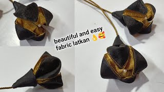 Fabric latkan for blouse || how to make beautiful latkan at home