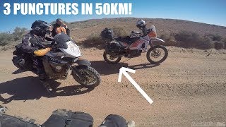 3 PUNCTURES IN 50KM! - Googs Track Desert Adventure! WR250R - Part 10!