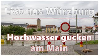 Live aus Würzburg | Hochwasser gucken am Main (06.01.2022)