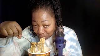 ASMR eating Thai noodles