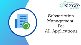 Subscription management for all the odoo applications