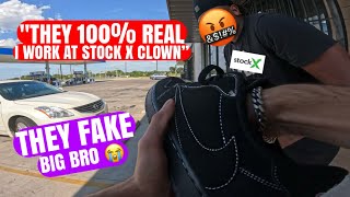 HIS SHOES WERE FAKE (SCAMMER GOT SCARED) GONE WRONG IN THE HOOD