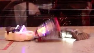 RC Combat Robot Wars - Hatchet v Drumroll 2 v Conker 3 - FRA Q6 - 2015 RC World Championships